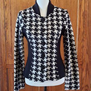 Pendleton Black and White Houndstooth Sweater